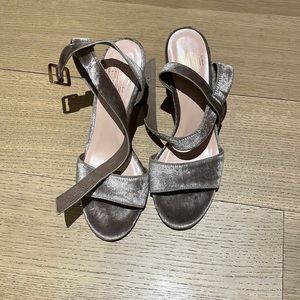 Charlotte Stone Velvet Heeled Sandals, brand new.